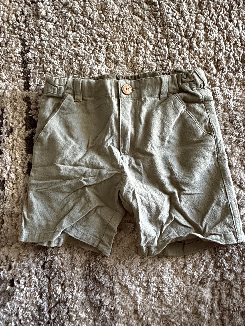 Classic Olive Boys Casual Shorts